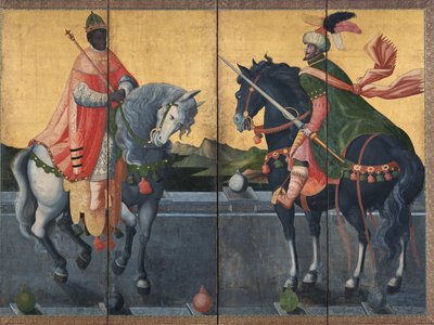 Importante propiedad cultural Reyes occidentales a caballo de Unbekannt Unbekannt